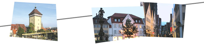 Bildfries Reutlingen - Blicke in die Stadt